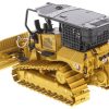 CAT Caterpillar D5 LGP Track Type Tractor Fire Dozer Yellow with Operator "High Line" Series 1/50 Diecast Model by Diecast Masters - Image 4