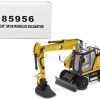 CAT Caterpillar M318 Wheeled Excavator Yellow with Operator "High Line" Series 1/50 Diecast Model by Diecast Masters - Image 5