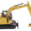 CAT Caterpillar 315 Track Type Hydraulic Excavator Yellow with Operator "High Line" Series 1/50 Diecast Model by Diecast Masters - Image 4