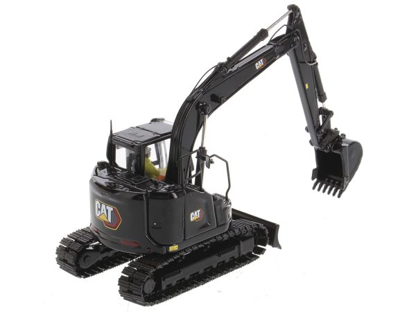 CAT Caterpillar 315 Track Type Hydraulic Excavator Special Black Finish with Operator "High Line" Series 1/50 Diecast Model by Diecast Masters - Image 4