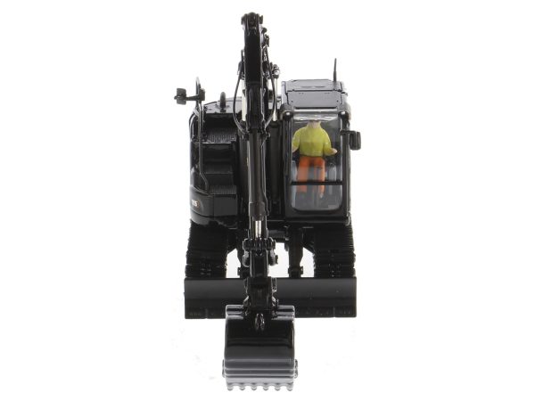CAT Caterpillar 315 Track Type Hydraulic Excavator Special Black Finish with Operator "High Line" Series 1/50 Diecast Model by Diecast Masters - Image 2