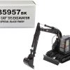 CAT Caterpillar 315 Track Type Hydraulic Excavator Special Black Finish with Operator "High Line" Series 1/50 Diecast Model by Diecast Masters - Image 5