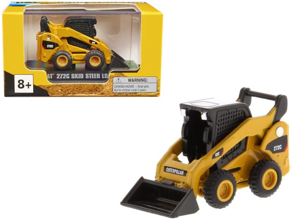 CAT Caterpillar 272C Skid Steer Loader Yellow "Micro-Constructor" Series Diecast Model by Diecast Masters - Image 5