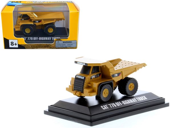 CAT Caterpillar 770 Offâ€“Highway Truck Yellow "Micro-Constructor" Series Diecast Model by Diecast Masters - Image 5