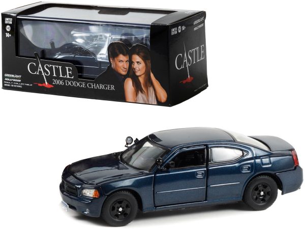 2006 Dodge Charger Police Midnight Blue Pearlcoat "Detective Kate Beckett - Castle" (2009-2016) TV Series 1/43 Diecast Model Car by Greenlight - Image 2
