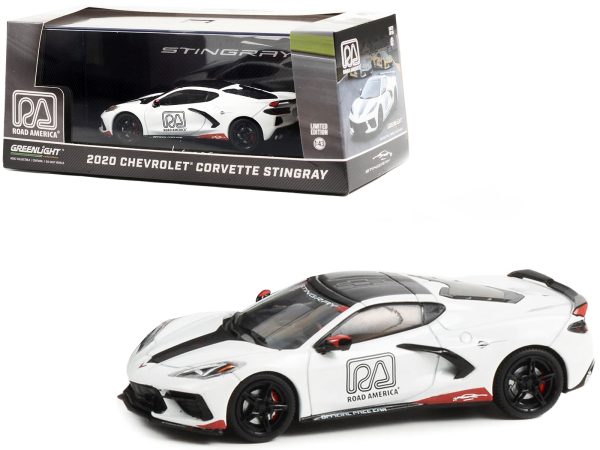 2020 Chevrolet Corvette C8 Stingray "Road America Official Pace Car" 1/43 Diecast Model Car by Greenlight - Image 2