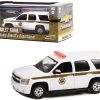 2010 Chevrolet Tahoe White with Gold Stripes "Absaroka County Sheriff's Department" 1/43 Diecast Model Car by Greenlight - Image 2