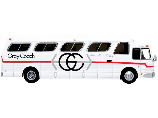 1966 GM PD4107 "Buffalo" Coach Bus "Gray Coach" Destination: "Pearson Airport" Toronto (Ontario Canada) "Vintage Bus & Motorcoach Collection" 1/87 Diecast Model by Iconic Replicas - Image 2