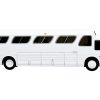 1966 GM PD4107 "Buffalo" Coach Bus Blank White "Vintage Bus & Motorcoach Collection" 1/87 Diecast Model by Iconic Replicas - Image 2