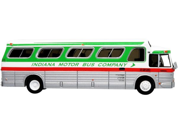 1966 GM PD4107 "Buffalo" Coach Bus "Indiana Motor Bus Company" Destination: Indianapolis "Vintage Bus & Motorcoach Collection" 1/87 Diecast Model by Iconic Replicas - Image 2