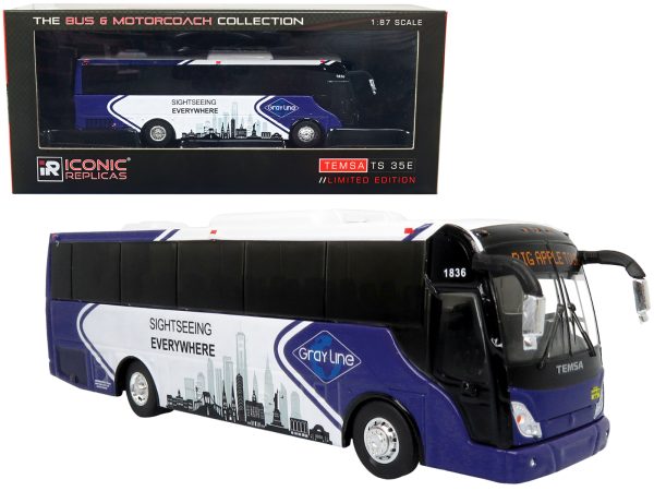 TEMSA TS 35E Bus New York City Gray Line "Sightseeing Everywhere - Big Apple Tour" "The Bus & Motorcoach Collection" 1/87 Diecast Model by Iconic Replicas - Image 3