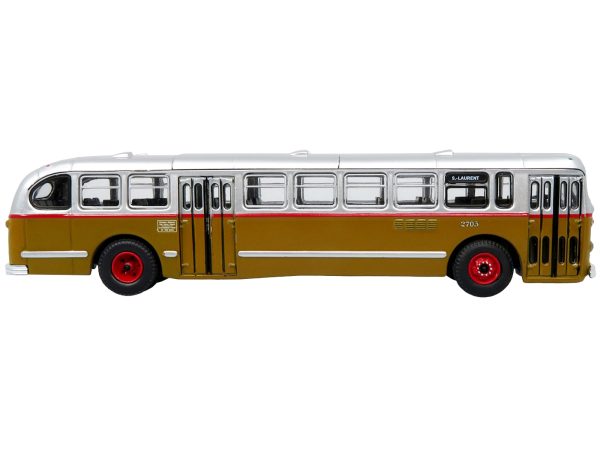 1952 CCF-Brill CD-44 Transit Bus STM (Societe de Transport de Montreal) "S-Laurent" "Vintage Bus & Motorcoach Collection" 1/87 (HO) Diecast Model by Iconic Replicas - Image 2