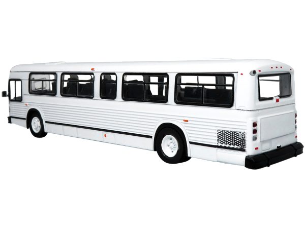 MCI Classic City Bus Plain White "Vintage Bus & Motorcoach Collection" 1/87 Diecast Model by Iconic Replicas - Image 2