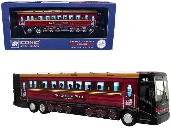 Van Hool CX-45 Coach Bus Academy Bus Lines "The Sunshine Flyer: The Rockfish" 1/87 Diecast Model by Iconic Replicas - Image 3