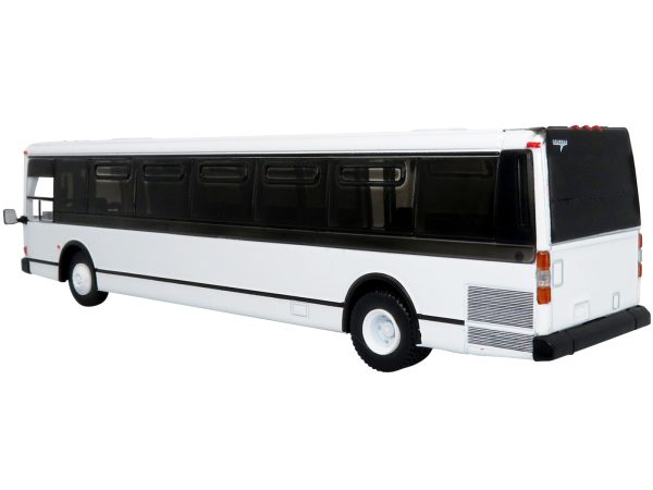 1980 Grumman 870 Advanced Design Transit Bus Plain White "Vintage Bus & Motorcoach Collection" 1/87 Diecast Model by Iconic Replicas - Image 2