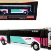 1980 Grumman 870 Advanced Design Transit Bus CAT (Citizens Area Transit) Las Vegas "301 Strip-North" "Vintage Bus & Motorcoach Collection" 1/87 Diecast Model by Iconic Replicas - Image 3