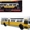 Flxible 53102 New Look Transit Bus "MBTA Boston" Yellow and White with Black Stripes "Vintage Bus & Motorcoach Collection" Limited Edition 1/87 (HO) Diecast Model by Iconic Replicas - Image 3