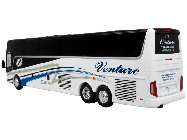Van Hool TX45 Coach Bus "Venture Tours" White "The Bus & Motorcoach Collection" Limited Edition to 504 pieces Worldwide 1/87 (HO) Diecast Model by Iconic Replicas - Image 2