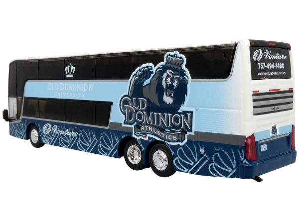 Van Hool TDX Double Decker Coach Bus "Old Dominion University - Venture Tours" "Go Big Blue" "The Bus & Motorcoach Collection" Limited Edition to 504 pieces Worldwide 1/87 (HO) Diecast Model by Iconic Replicas - Image 2