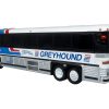 2001 MCI D4000 Coach Bus "Greyhound Canada" Blue and White with Red Stripes "Vintage Bus & Motorcoach Collection" Limited Edition to 504 pieces Worldwide 1/87 (HO) Diecast Model by Iconic Replicas - Image 2