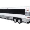 2001 MCI D4000 Coach Bus Plain White "Vintage Bus & Motorcoach Collection" Limited Edition to 504 pieces Worldwide 1/87 (HO) Diecast Model by Iconic Replicas - Image 2