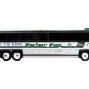 2001 MCI D4000 Coach Bus "Peter Pan 25 Years of Tours to all of America" White and Green "Vintage Bus & Motorcoach Collection" Limited Edition to 504 pieces Worldwide 1/87 (HO) Diecast Model by Iconic Replicas