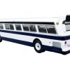 Flxible 53102 New Look Transit Bus "MTA New York City" White with Blue Stripes Limited Edition 1/87 (HO) Diecast Model by Iconic Replicas - Image 2