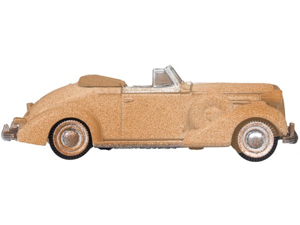 1936 Buick Special Convertible Coupe Beige (Rusted) "Junkyard Project" 1/87 (HO) Scale Diecast Model Car by Oxford Diecast - Image 4