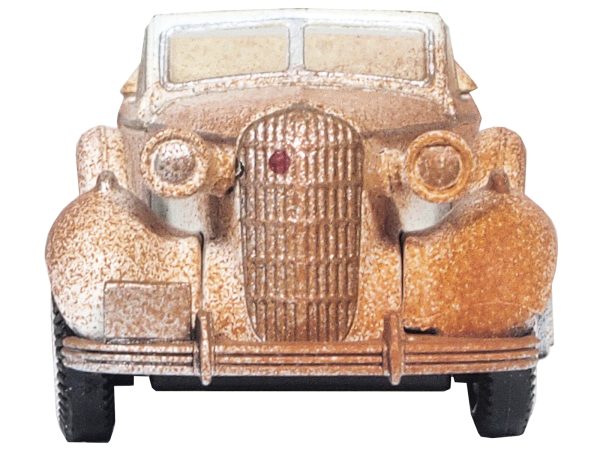 1936 Buick Special Convertible Coupe Beige (Rusted) "Junkyard Project" 1/87 (HO) Scale Diecast Model Car by Oxford Diecast - Image 3