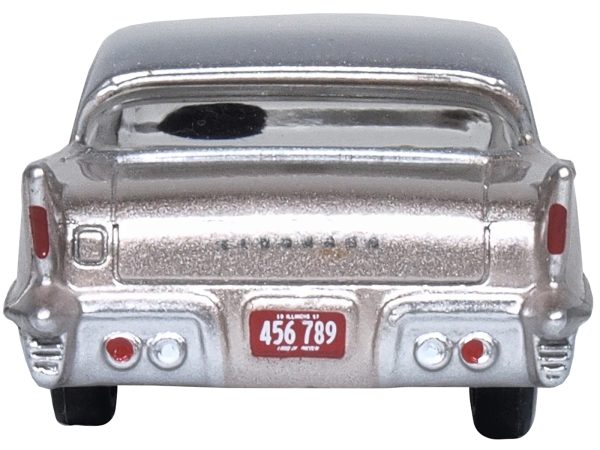 1957 Cadillac Eldorado Brougham Sandalwood Beige Metallic with Silver Top 1/87 (HO) Scale Diecast Model Car by Oxford Diecast - Image 2