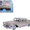 1957 Cadillac Eldorado Brougham Sandalwood Beige Metallic with Silver Top 1/87 (HO) Scale Diecast Model Car by Oxford Diecast