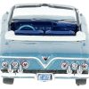 1961 Chevrolet Impala Convertible Jewel Blue Metallic and White with Blue Interior 1/87 (HO) Scale Diecast Model Car by Oxford Diecast - Image 3