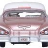 1958 Chevrolet Impala Sport Cay Coral Pink Metallic with White Top 1/87 (HO) Scale Diecast Model Car by Oxford Diecast - Image 3