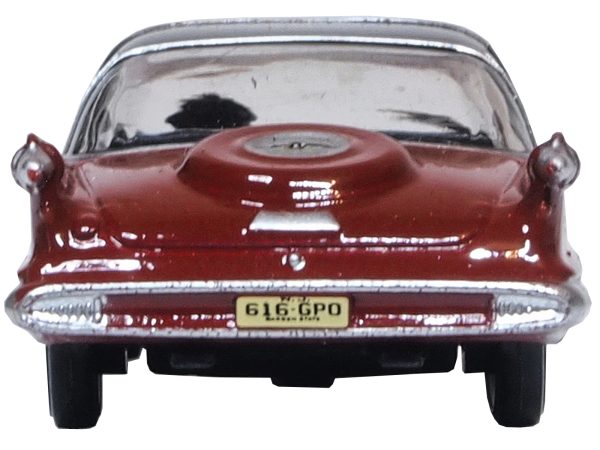1959 Chrysler Imperial Crown 2 Door Hardtop Radiant Red with Black Top 1/87 (HO) Scale Diecast Model Car by Oxford Diecast - Image 2