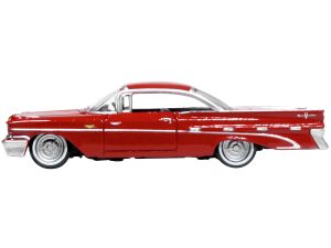 1959 Pontiac Bonneville Coupe Mandalay Red 1/87 (HO) Scale Diecast Model Car by Oxford Diecast