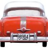 1954 Pontiac Chieftain 4 Door Coral Red with Winter White Top 1/87 (HO) Scale Diecast Model Car by Oxford Diecast - Image 2