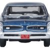 1966 Pontiac GTO Fontaine Blue Metallic 1/87 (HO) Scale Diecast Model Car by Oxford Diecast - Image 2