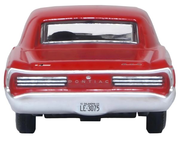 1966 Pontiac GTO Montero Red 1/87 (HO) Scale Diecast Model Car by Oxford Diecast - Image 3