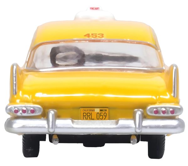 1959 Plymouth Belvedere Taxi Yellow "Tanner Yellow Cab Co." 1/87 (HO) Scale Diecast Model Car by Oxford Diecast - Image 3