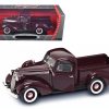 1937 Studebaker Express Pickup Truck Burgundy 1/18 Diecast Model Car by Road Signature