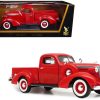 1937 Studebaker Coupe Express Pickup Truck Red 1/18 Diecast Model Car by Road Signature