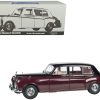 1964 Rolls Royce Phantom V Duotone Royal Garnet Red and Mason's Black 1/18 Diecast Model Car by Paragon Models