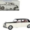 1965 Rolls Royce Phantom V Duotone Ivory White and Mason's Black 1/18 Diecast Model Car by Paragon Models