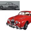 1962 Jaguar Mark 2 3.8 Carmen Red Left Hand Drive 1/18 Diecast Model Car by Paragon