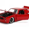 1972 Pontiac Firebird Red with Black Hood Stripe "Bigtime Muscle" Series 1/24 Diecast Model Car by Jada - Image 5