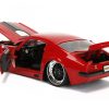1972 Pontiac Firebird Red with Black Hood Stripe "Bigtime Muscle" Series 1/24 Diecast Model Car by Jada - Image 3