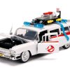1959 Cadillac Ambulance Ecto-1 White "Ghostbusters" Movie "Hollywood Rides" Series 1/24 Diecast Model Car by Jada - Image 3