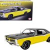 1966 Pontiac GTO "Restomod" Yellow and Dark Gray Metallic Limited Edition to 480 pieces Worldwide 1/18 Diecast Model Car by ACME - Image 3