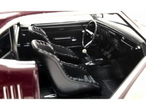 1968 Pontiac Firebird Maroon Metallic "Drag Outlaws" Series Limited Edition to 400 pieces Worldwide 1/18 Diecast Model Car by ACME