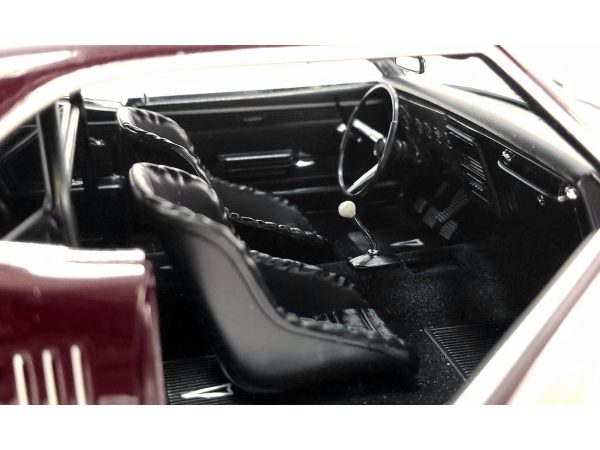 1968 Pontiac Firebird Maroon Metallic "Drag Outlaws" Series Limited Edition to 400 pieces Worldwide 1/18 Diecast Model Car by ACME